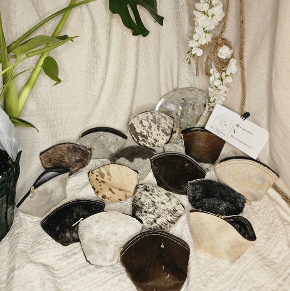 100% cowskin purse for coins handmade! - Picture 1 of 12